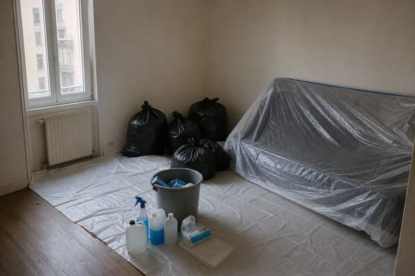 Intervention de nettoyage après décès dans un logement à Poitiers