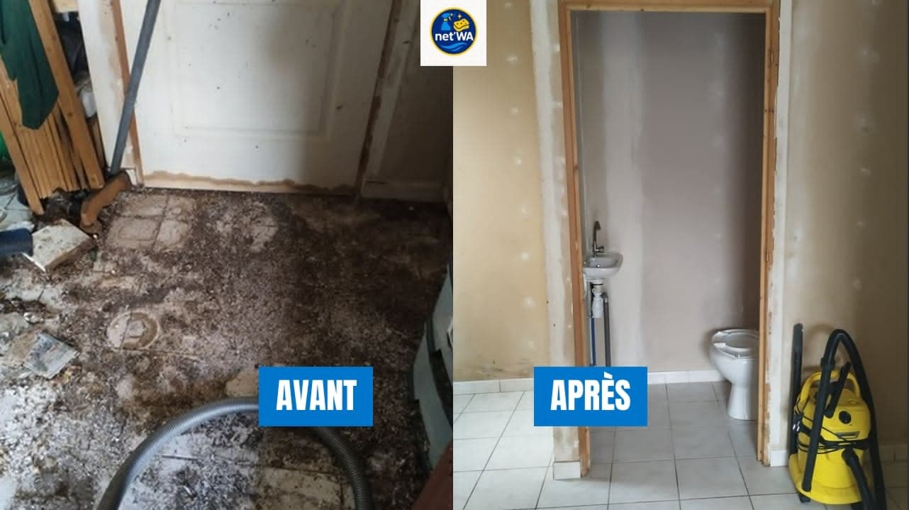 Transformation d'une pièce avant et après intervention
